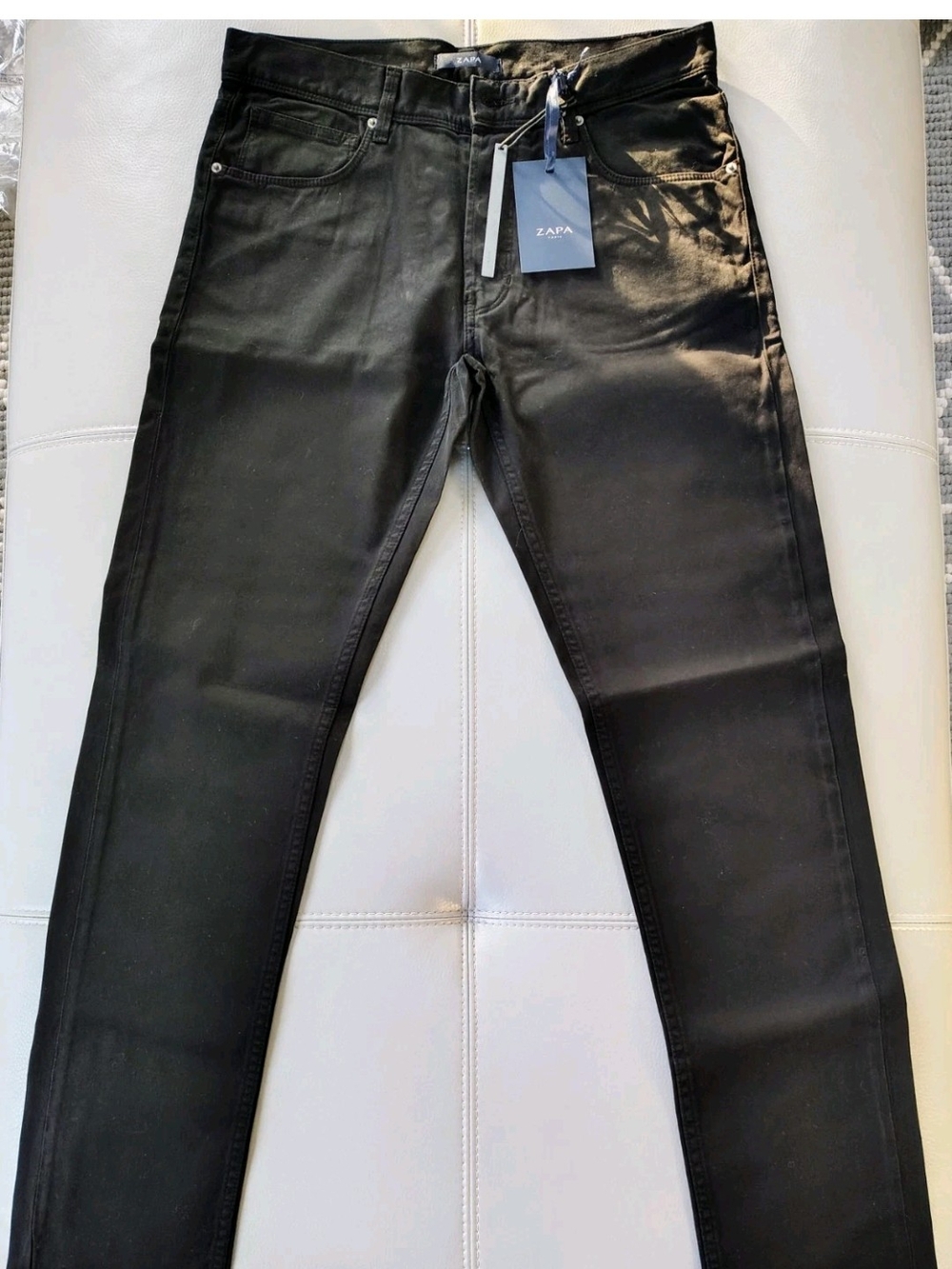 Men's ZAPA Paris Black Straight Jeans Size W30 L33